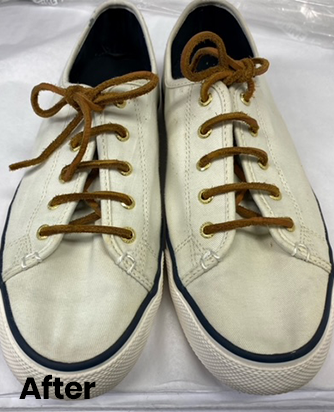 Shoe after professional cleaning
