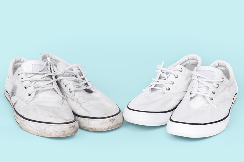 How to Clean White Canvas Shoes in Etobicoke