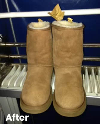 After Ugg shoe cleaning repair before after in Vaughan