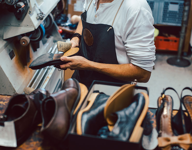 designer shoe repair shop in Milton