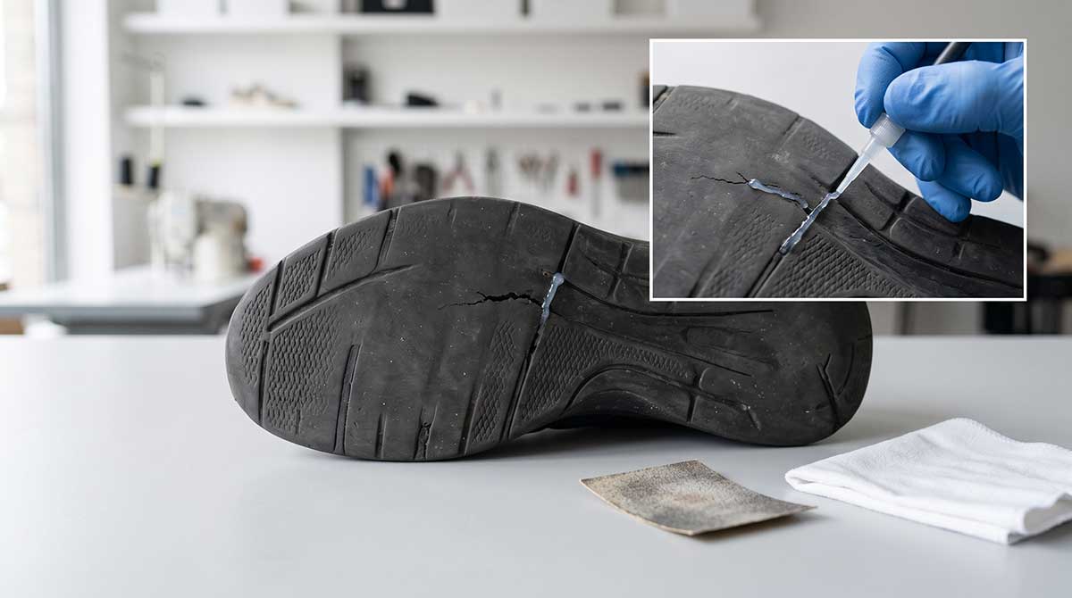Fill Small Cracks With A Flexible Rubber Sealant